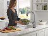 DELTA Stryke VoiceIQ Single Handle Pull-Down Faucet with Touch2O Technology — Lumicoat® Arctic Stainless