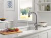 DELTA Stryke VoiceIQ Single Handle Pull-Down Faucet with Touch2O Technology — Lumicoat® Arctic Stainless
