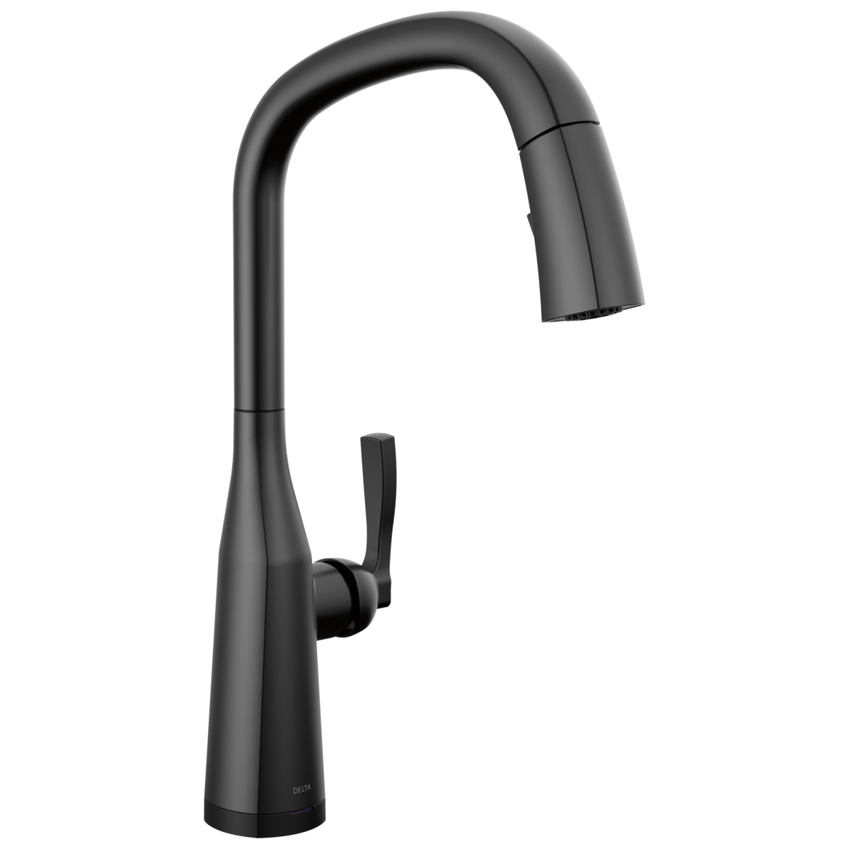 DELTA Stryke VoiceIQ Single Handle Pull-Down Faucet with Touch2O Technology — Matte Black