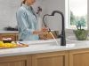 DELTA Stryke VoiceIQ Single Handle Pull-Down Faucet with Touch2O Technology — Matte Black