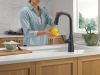 DELTA Stryke VoiceIQ Single Handle Pull-Down Faucet with Touch2O Technology — Matte Black