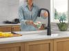 DELTA Stryke VoiceIQ Single Handle Pull-Down Faucet with Touch2O Technology — Matte Black