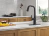 DELTA Stryke VoiceIQ Single Handle Pull-Down Faucet with Touch2O Technology — Matte Black