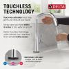 DELTA Stryke VoiceIQ Single Handle Pull-Down Faucet with Touch2O Technology — Lumicoat® Chrome