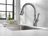 DELTA Leland Single Handle Pull-Down Kitchen Faucet with ShieldSpray Technology — Arctic Stainless