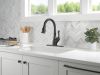 DELTA Leland Single Handle Pull-Down Kitchen Faucet With ShieldSpray Technology — Matte Black