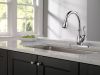 DELTA Leland Single Handle Pull-Down Kitchen Faucet with ShieldSpray Technology — Chrome