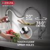 DELTA Leland Single Handle Pull-Down Kitchen Faucet with ShieldSpray Technology — Chrome