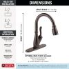 DELTA Leland Single Handle Pull-Down Kitchen Faucet with ShieldSpray Technology — Venetian Bronze