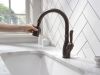 DELTA Leland Single Handle Pull-Down Kitchen Faucet with ShieldSpray Technology — Venetian Bronze