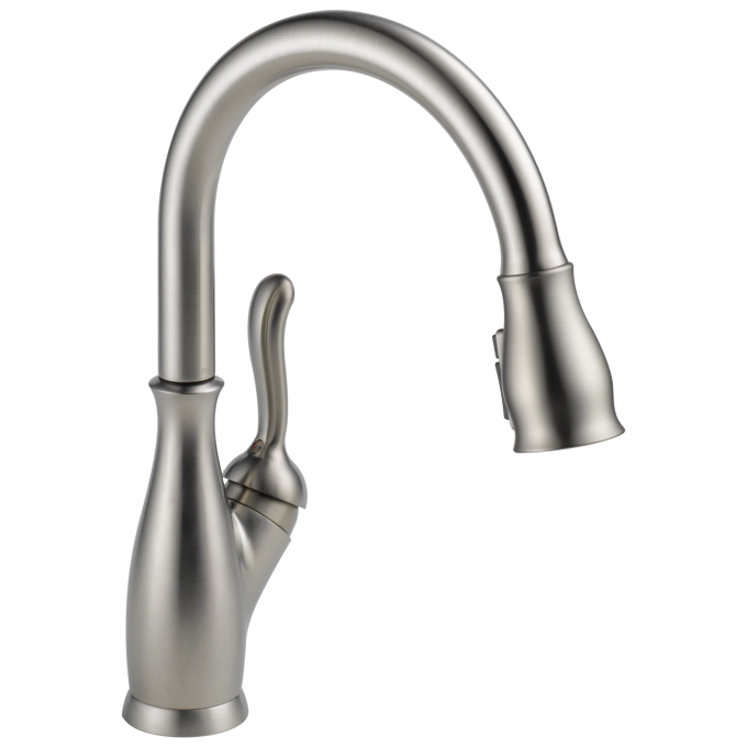 DELTA Leland Single Handle Pull-Down Kitchen Faucet with ShieldSpray Technology — Spotshield Stainless