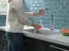 DELTA Leland Single Handle Pull-Down Kitchen Faucet with Touch2O and ShieldSpray Technologies — Chrome