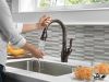 DELTA Leland Single Handle Pull-Down Kitchen Faucet with Touch2O and ShieldSpray Technologies — Venetian Bronze