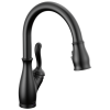 DELTA Leland Touch2O Technology Kitchen Faucet with Touchless Technology — Matte Black