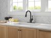 DELTA Leland Touch2O Technology Kitchen Faucet with Touchless Technology — Matte Black