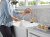 DELTA Leland Touch2O Technology Kitchen Faucet with Touchless Technology — Champagne Bronze