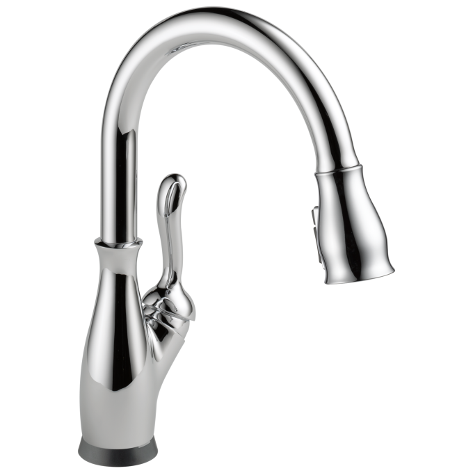 DELTA Leland Touch2O Technology Kitchen Faucet with Touchless Technology — Chrome