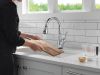 DELTA Leland Touch2O Technology Kitchen Faucet with Touchless Technology — Chrome