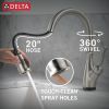 DELTA Leland Touch2O Technology Kitchen Faucet with Touchless Technology — Spotshield Stainless