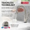 DELTA Leland Touch2O Technology Kitchen Faucet with Touchless Technology — Spotshield Stainless