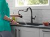 DELTA Coranto Single Handle Pull-Down Kitchen Faucet — Matte Black