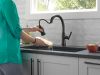 DELTA Coranto Single Handle Pull-Down Kitchen Faucet — Matte Black