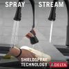 DELTA Coranto Single Handle Pull-Down Kitchen Faucet — Matte Black