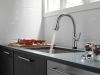 DELTA Coranto Single Handle Pull-Down Kitchen Faucet with Touch2O Technology — Arctic Stainless