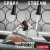 DELTA Coranto Single Handle Pull-Down Kitchen Faucet with Touch2O Technology — Matte Black