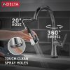 DELTA Coranto Single Handle Pull-Down Kitchen Faucet with Touch2O Technology — Chrome