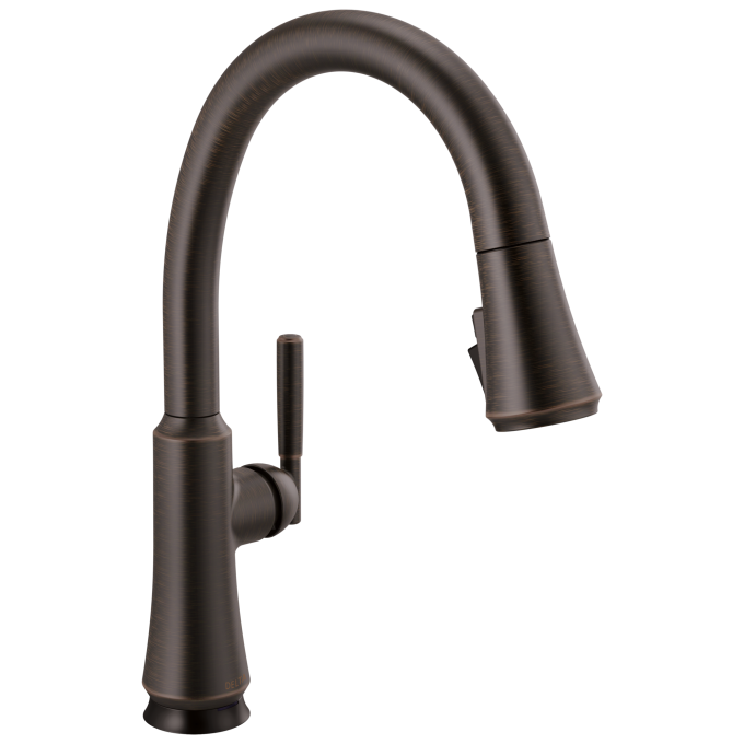 DELTA Coranto Single Handle Pull-Down Kitchen Faucet with Touch2O Technology — Venetian Bronze