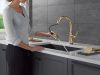DELTA Coranto Touch2O Technology Kitchen Faucet with Touchless Technology — Champagne Bronze