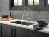 DELTA Emmeline Single Handle Pull-Down Kitchen Faucet — Lumicoat® Arctic Stainless