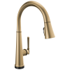 DELTA Emmeline Touch2O Technology Kitchen Faucet with Touchless Technology — Lumicoat® Champagne Bronze