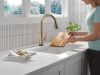 DELTA Emmeline Touch2O Technology Kitchen Faucet with Touchless Technology — Lumicoat® Champagne Bronze