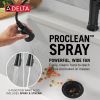 DELTA Renaldi Single Handle Pull-Down Kitchen Faucet — Matte Black