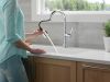 DELTA Renaldi Single Handle Pull-Down Kitchen Faucet — Lumicoat® Chrome