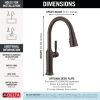 DELTA Renaldi Single Handle Pull-Down Kitchen Faucet — Venetian Bronze
