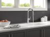 DELTA Cordova Single Handle Pull-Down Kitchen Faucet — Lumicoat® Arctic Stainless