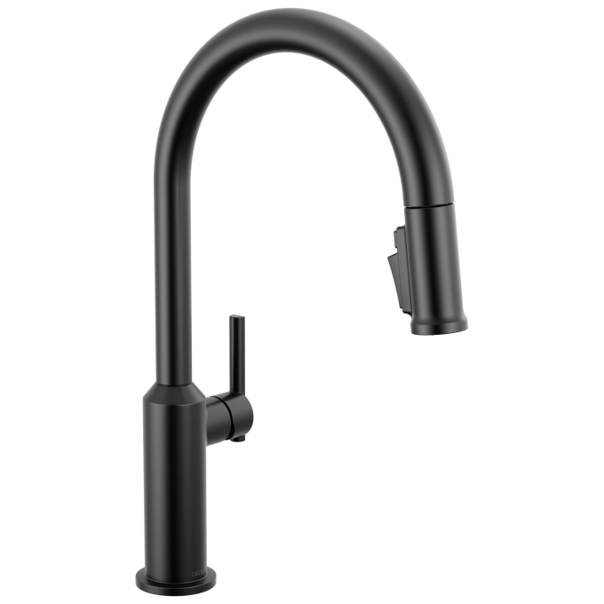 DELTA Cordova Single Handle Pull-Down Kitchen Faucet — Matte Black