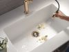 DELTA Altado Single Handle Pull-Down Kitchen Faucet — Champagne Bronze