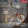 DELTA Altado Single Handle Pull-Down Kitchen Faucet — Champagne Bronze