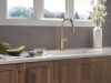 DELTA Altado Single Handle Pull-Down Kitchen Faucet — Champagne Bronze