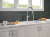 DELTA Altado Single Handle Pull-Down Kitchen Faucet — Chrome