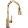 DELTA Broderick Single Handle Pull-Down Kitchen Faucet With Touch2O  Technology — Champagne Bronze