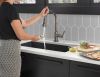 DELTA Broderick Single Handle Pull-Down Kitchen Faucet With Touch2O  Technology — Black Stainless