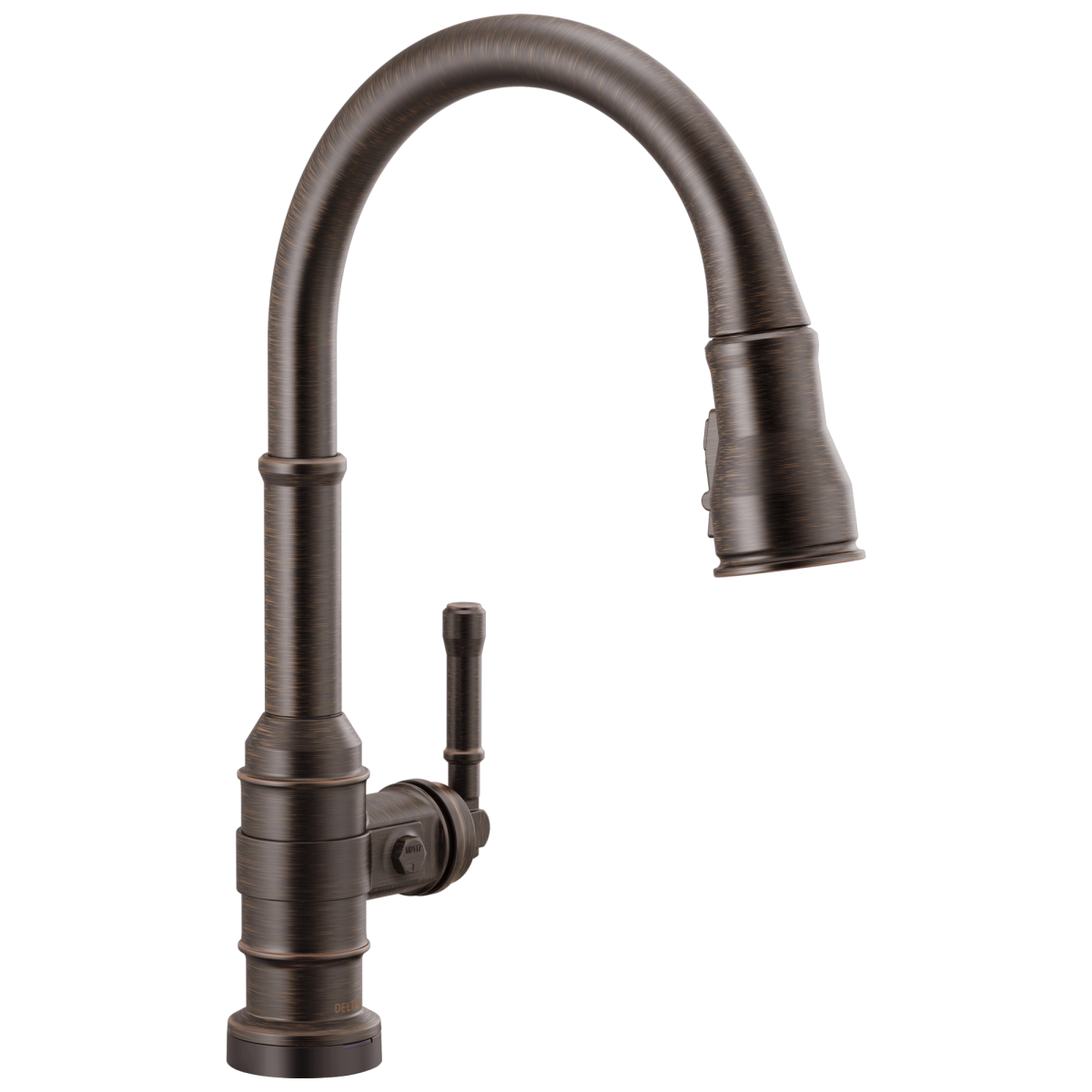 DELTA Broderick Single Handle Pull-Down Kitchen Faucet With Touch2O  Technology — Venetian Bronze