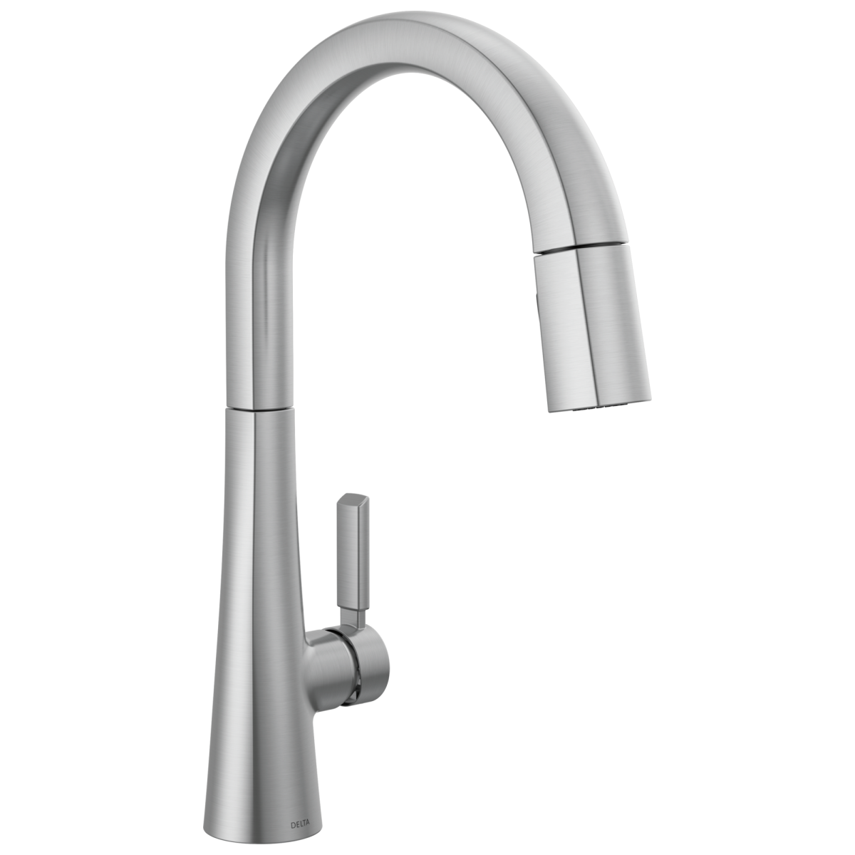 DELTA Monrovia Single Handle Pull-Down Kitchen Faucet — Lumicoat® Arctic Stainless