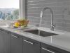 DELTA Monrovia Single Handle Pull-Down Kitchen Faucet — Lumicoat® Arctic Stainless