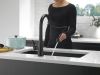 DELTA Monrovia Single Handle Pull-Down Kitchen Faucet — Matte Black